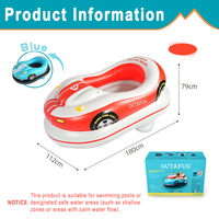 Bateau tamponneur gonflable électrique avec moteur à propulseur, commande par joystick, bateau tamponneur monoplace en PVC pour piscine, lac, divertissement estival