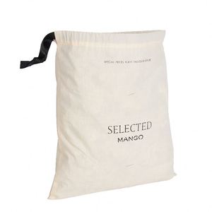 Promotion Storage Custom Logo Printed Gift Jewelry Shoe Organic <b>Canvas</b> Cotton Small <b>Drawstring</b> Dust Pouch <b>Bag</b> - Product Image 3