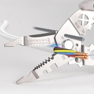 Alicates Multifuncionales para Electricistas, Pelacables, Herramienta para Distribución y Enrollado de Cables - Product Image 4