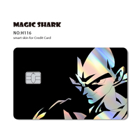 Autocollants holographiques pour cartes bancaires et de crédit, amovibles, imperméables, avec plusieurs designs personnalisés, vente en gros Magic Shark