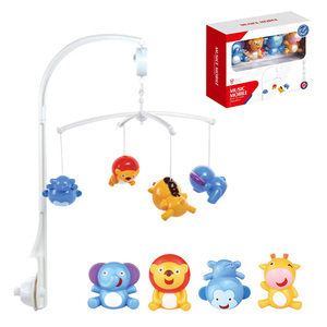 Mobile <span class=keywords><strong>musical</strong></span> à suspendre pour <span class=keywords><strong>lit</strong></span> de bébé, jouets suspendus animaux, jouets pour enfants, vente en gros, <span class=keywords><strong>jeu</strong></span> éducatif à remonter - Product Image 1