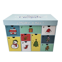 Emballage cadeau de Noël fantaisie au design créatif, laminage mat, gaufrage, fermeture magnétique, doublure en éponge, recyclable, rigide