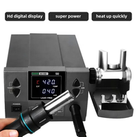 Para SUGON 8610D+ Estación de Soldadura con Pistola de Aire Caliente de 1000W Calentador Rápido para Desoldar Chips IC SMD BGA 110V 220V Herramientas de Reparación Móvil