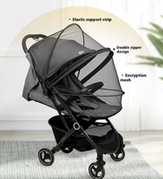 Moustiquaire Imprégnée Pliable pour Berceau Bébé et Poussette Universelle