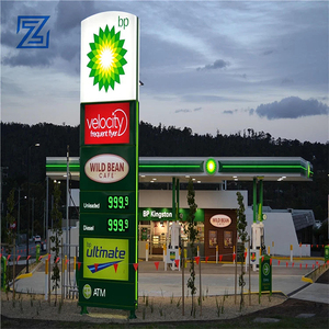 Segnale di pilone personalizzato per stazione di benzina con display a gas a led da 12 pollici primo cartello del pilone della stazione di servizio - Product Image 3