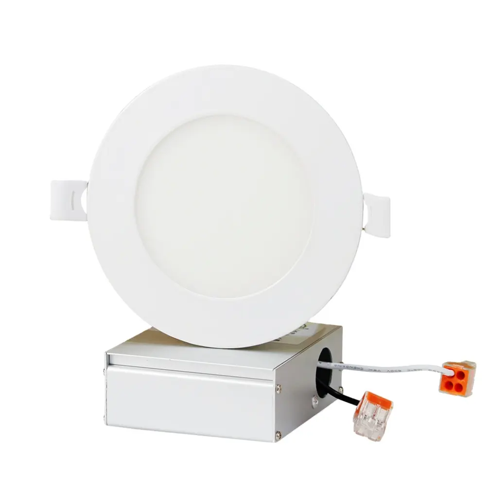 Led Panel Light With Junction Box ETL CE 3CCT 5CCT Ultra Thin 8" 8inch 20W Led Recessed Ceiling Panel Light No Housing Needed With Junction Box