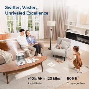 Silencioso 'Sleep' Modo automático Aplicación inteligente Control de voz 6L <span class=keywords><strong>Humidificador</strong></span> de aceite esencial de niebla fría para el hogar grande Humidistato Aromaterapia 5L - Product Image 3