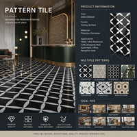Carrelage en porcelaine pleine masse 600x1200mm, motif brillant, décoratif, pour sol et mur, idéal pour hôtels, villas et projets commerciaux