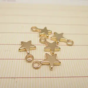 NANA hohe qualität 24k gold gefüllt sterne anhänger, 5.5 x7mm gold star anhänger