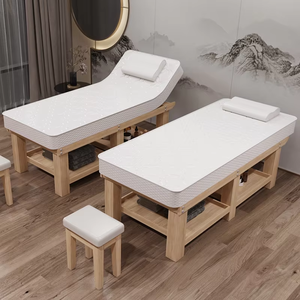 Fábrica al por mayor mesa de belleza moderna de lujo cuerpo cuidado de la piel pestañas faciales belleza <span class=keywords><strong>Spa</strong></span> cama de masaje de madera - Product Image 2