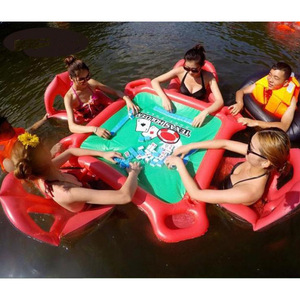 PVC Inflatable Water Card Playing Mat Outdoor Floating Game Table For Resort Hotel Leisure Entertainment - Product Image 4