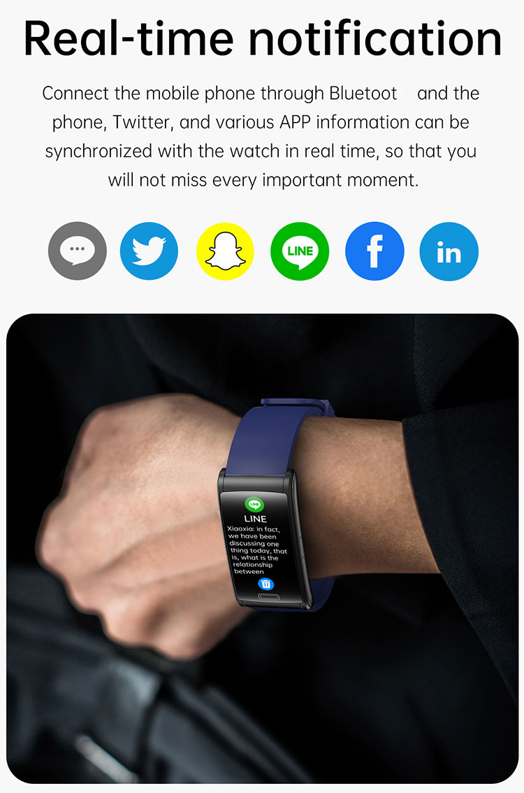 Health smart watch digital blood pressure display smart watch band heart rate monitor watch