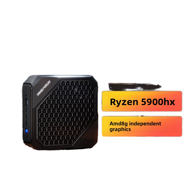Mingfan Hx90G Eight-Core Ryzen Micro Mini PC with 8G Independent AMD Graphics Card Office & Gaming Host