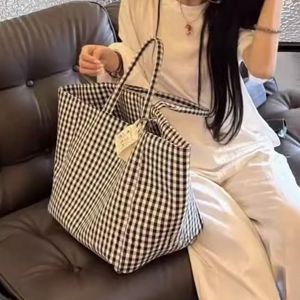 Nouveau sac à bandoulière en toile réversible grande capacité, léger, pour les sorties, le shopping, sac fourre-tout pour maman - Product Image 6