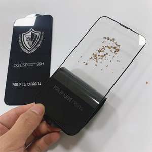 OG ESD Full Glue Protector de pantalla de teléfono móvil para <span class=keywords><strong>Iphone</strong></span> 13 <span class=keywords><strong>12</strong></span> 14 <span class=keywords><strong>Pro</strong></span> <span class=keywords><strong>Max</strong></span> 9h 6d 2.5d Hd vidrio templado para <span class=keywords><strong>Iphone</strong></span> 15 <span class=keywords><strong>pro</strong></span> <span class=keywords><strong>Max</strong></span> - Product Image 3