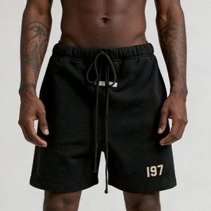 Pantalones Cortos Deportivos para Hombre, Marca 01 <span class=keywords><strong>Fear</strong></span>, de Alta Calidad, con Logotipo Personalizado, 100% Algodón, con Cordón Ajustable, Color Sólido, Ecológicos, Transpirables, Estilo Hip Hop - Product Image 6