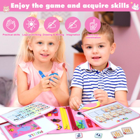 Jouets éducatifs sensoriels Montessori personnalisés pour la maternelle, jouets pliables en feutre, livre silencieux, tableau d'activités, sac à dos pour tout-petits