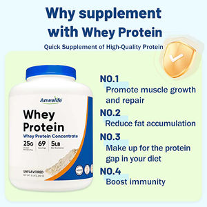 אבקת חלבון מי גבינה טהורה 100% OEM, תוסף תזונה איכותי למבוגרים לעלייה במשקל, 50 גרם+ למנה, לצמיחת שרירים - Product Image 3