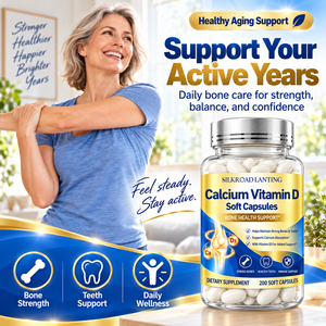 Cápsulas Blandas de Calcio y Vitamina D3 con Fórmula Profesional para Mantener Huesos y Dientes Fuertes, Suplemento Dietético para el Bienestar - Product Image 5