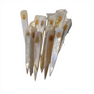 Natural Mother of Pearl Handicraft Eco-Friendly <b>Letter</b> Opener Shell Finger Pointer Polished Pearl Inlay Art Tool Custom Logo - Product Image 1