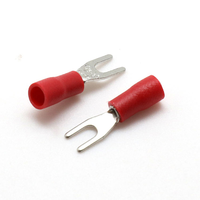 Connecteur à fourche en laiton pré-isolé en forme d'épaule, mâle-femelle, à déconnexion rapide, pour faisceau de câbles étamé