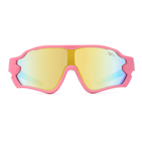 Lunettes de soleil sportives roses mignonnes pour filles 2026, pour enfants, avec verres polarisés de haute qualité, idéales pour les activités de plein air, le cyclisme et les balades.