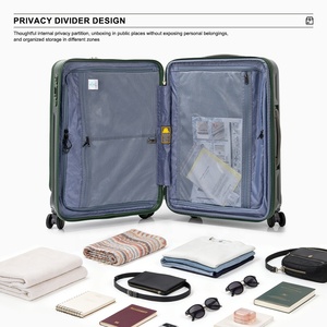 Valise de voyage d'affaires multifonctionnelle à coque rigide, ouverture frontale, légère et durable, 24 pouces, avec roues pivotantes et serrure TSA – Offre Spéciale - Product Image 6
