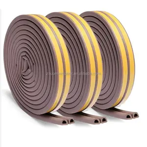 EPDM Draught Excluder Self Adhesive Rubber Door Window Seal Strip 6m Roll