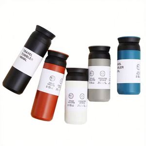 2026 Trend Minimalist Powder Coated Insulated Coffee Tumbler <b>Portable</b> <b>Vacuum</b> Cup with Anti-Slip Bottom - Product Image 2