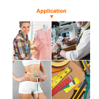 Ruban à mesurer à double échelle, flexible et enroulable, avec marquages clairs en cm et en pouces pour la couture, l'artisanat et la construction