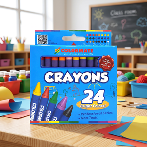Venta al por mayor Colormate 24 colores pastel al óleo conjunto paquete personalizado no tóxico borrable arte pintura a granel pequeña cantidad de pedido - Product Image 1