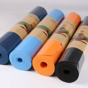 Wholesale Eco-Friendly TPE Soft Feel Thick Workout <strong>Stretching</strong> Yoga Mat Customized Print for Fitness Pilates Logo - Product Image 4
