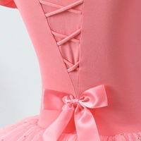Justaucorps de ballet pour enfants à manches longues, robe de danse avec nœud et jupe, tenues de ballerine pour tout-petits et enfants, costumes de danse