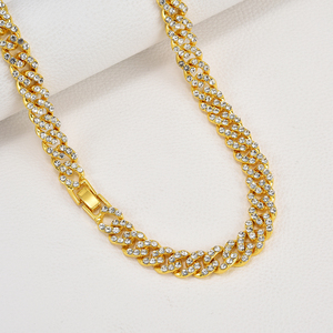 Collar con Colgante de Letra Inicial en Forma de Corazón con Incrustaciones de Diamantes de Imitación y Cadena Cubana de <span class=keywords><strong>Miami</strong></span> de 12 mm, Joyería Hip Hop de la A a la Z para Hombres y Mujeres, Uso Diario - Product Image 4