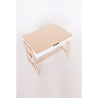 Table sensorielle multifonction en bois pour enfants, table de jeu réglable pour tout-petits avec couvercle tableau noir pour le sable et l'eau