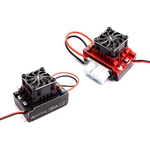 Flycolor Lightning Car ESC 80A 120A 160A Brushless Electronic Speed Controller 2-3S 6V 3A For 1/6 1/8 1/10 RC Cars