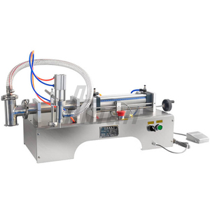 Horizontal Pneumatic Liquid Filling Machine (500-5000ml) - Single Nozzle Precision Filler <b>Jam</b> Liquid Soap for Beverages Sachets - Product Image 1