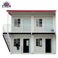 Maison préfabriquée en conteneur à plat de 20 pieds et 40 pieds, démontable, petite maison préfabriquée pour résidence, directement de l'usine