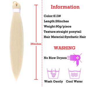 Extensions de couleurs personnalisées Crochet pour l'expression des cheveux africains Tresses ombrées Tresse facile Cheveux tressés synthétiques pré-étirés - Product Image 4