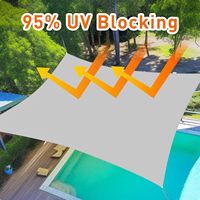 Voile d'ombrage triangulaire grise résistante aux UV en HDPE 3x3m pour terrasse