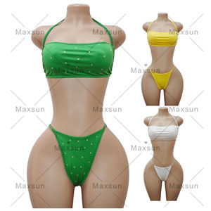 ملابس راقصة بتصميم Maxsun صناعة غريبة ملابس رقص مثيرة فتاة الكبار غريبة ثلاث قطع ملابس رقص - Product Image 2