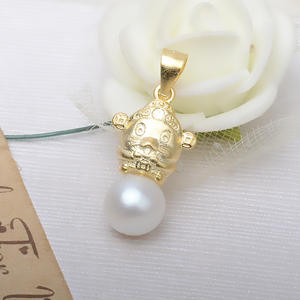 Pendentif Souris du Zodiaque en Argent S925 pour 9-14 ans, avec perle de rat et cheveux d'embryon, pour la création de bijoux DIY, composants de support vides, tendance - Product Image 3