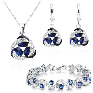 Sterling Silver Gem 925S Jewelry Set Maker Queen Jewelry All Miraculouses Box Set Necklace And Earring Set