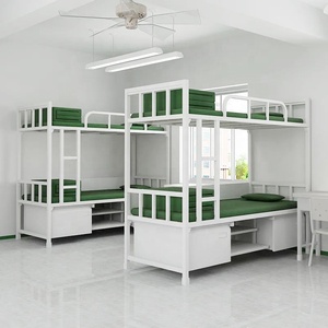 Lit superposé double robuste pour école Glory Merge, lit à deux étages en métal, lit superposé en fer, lit superposé double pour école - Product Image 1