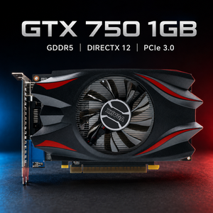 การ์ดจอ GTX750 <span class=keywords><strong>1GB</strong></span> GDDR5 128Bit PCI Express 3.0 X16 ระบายความร้อนด้วยพัดลม สำหรับเล่นเกม รองรับ DVI VGA สำหรับคอมพิวเตอร์ตั้งโต๊ะ - Product Image 1