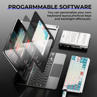 XVX H61 60% Keyboard Mekanik USB-C Berkabel Hot Swap Switches Full RGB PBT Keycaps Programmable Game Desktop