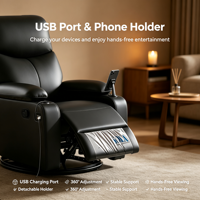 Fauteuil inclinable de salon haut de gamme, fauteuil électrique à massage à distance pour les soins capillaires et esthétiques