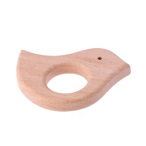 Đồ chơi nhai cho bé hình thú bằng gỗ tự nhiên chưa hoàn thiện, chất lượng cao - Product Image 5