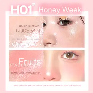 HL766 Paleta de rubor de doble uso Live Ligeramente hidratante Sensación de oxígeno Ojos <span class=keywords><strong>Agua</strong></span> dulce Brillante Mejilla Resaltar Crema Mineral Cara - Product Image 6