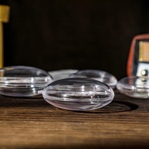 Caja de Regalo Hueca Transparente para Bodas y Navidad, Esfera de Plástico Transparente para Dulces, Bola Redonda de Acrílico, Venta al por Mayor - Product Image 4